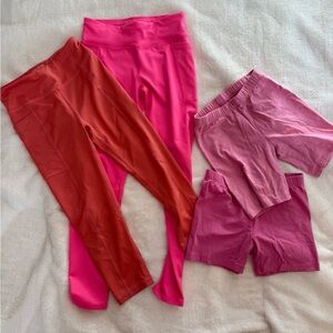 Girls size small 7 8 athletic pants shorts